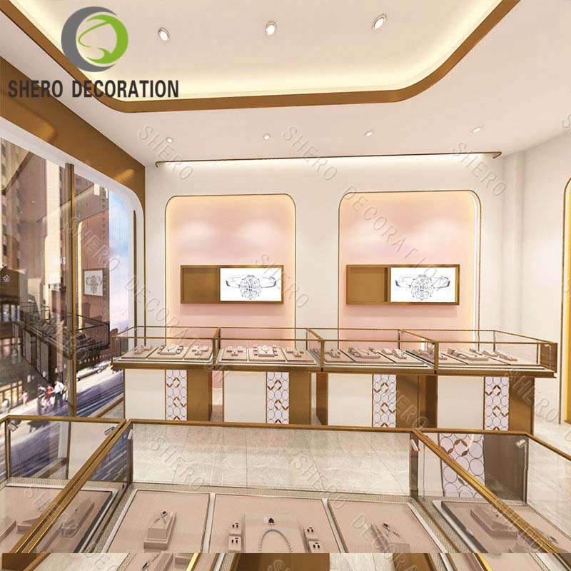 Luxury Jewellery Furniture Glass Showcase