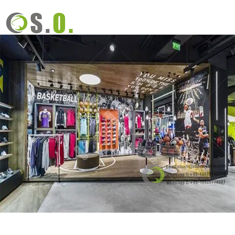 Garment Design Clothing Shop Decoration Furniture With Shelf