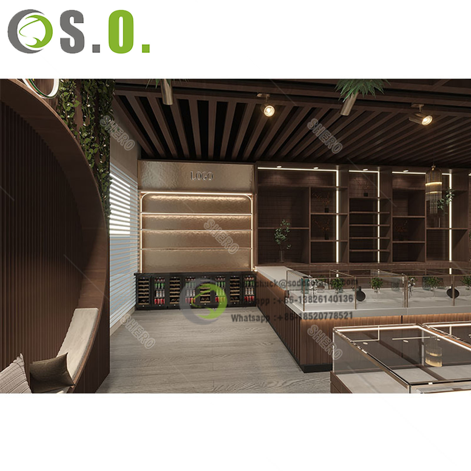 Professional Smoke Shop Interior Design
