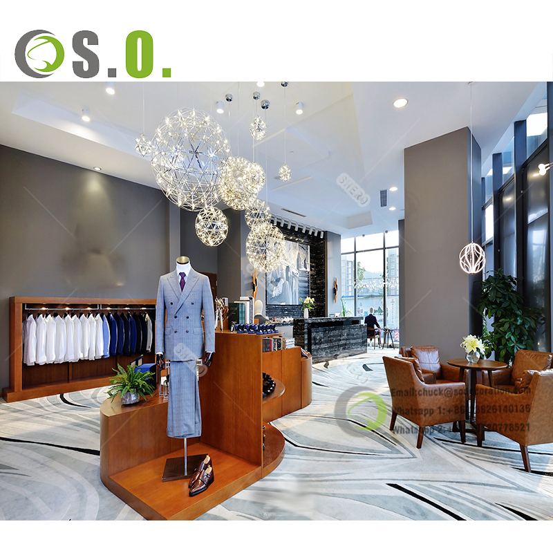 Boutique Clothing Shelves Garment Store Display Racks