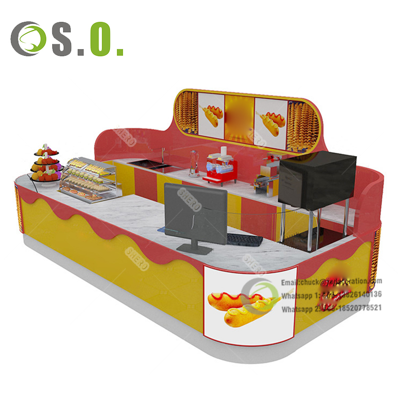 Coffee shop display cabinet Dessert store kiosk showroom