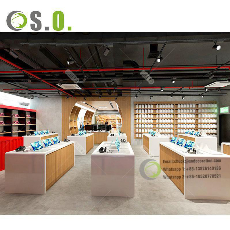 Modern Electronic Store Furniture Mobile Phone Accessory Showcase Mobile Shop Display Cabinet Display