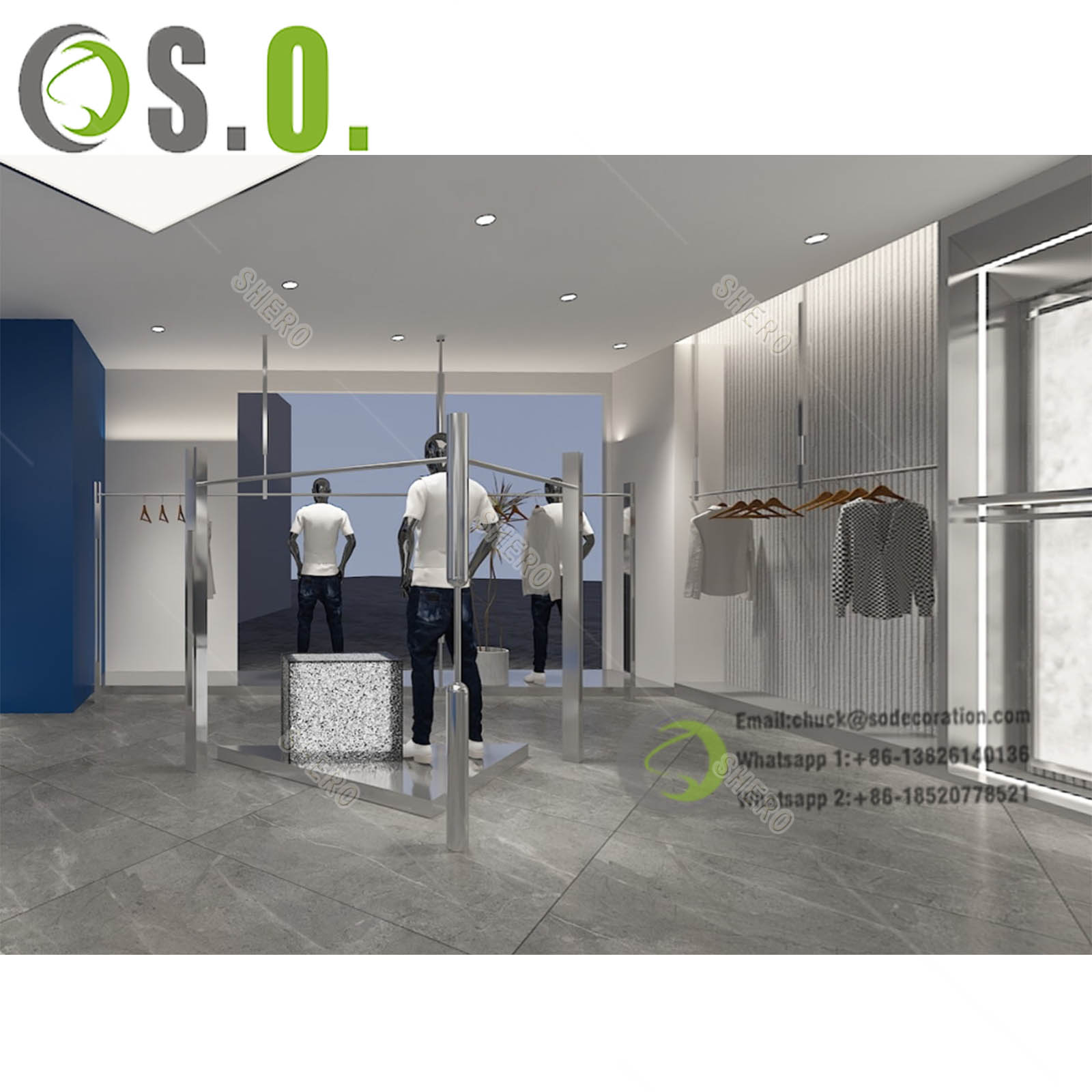 Garment Display Table Retail Clothing Store Furniture Fancy