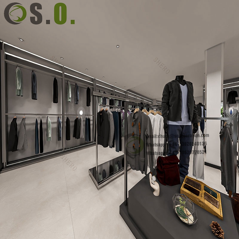 Clothes Shop Decoration Design Garment Showroom Interior Design