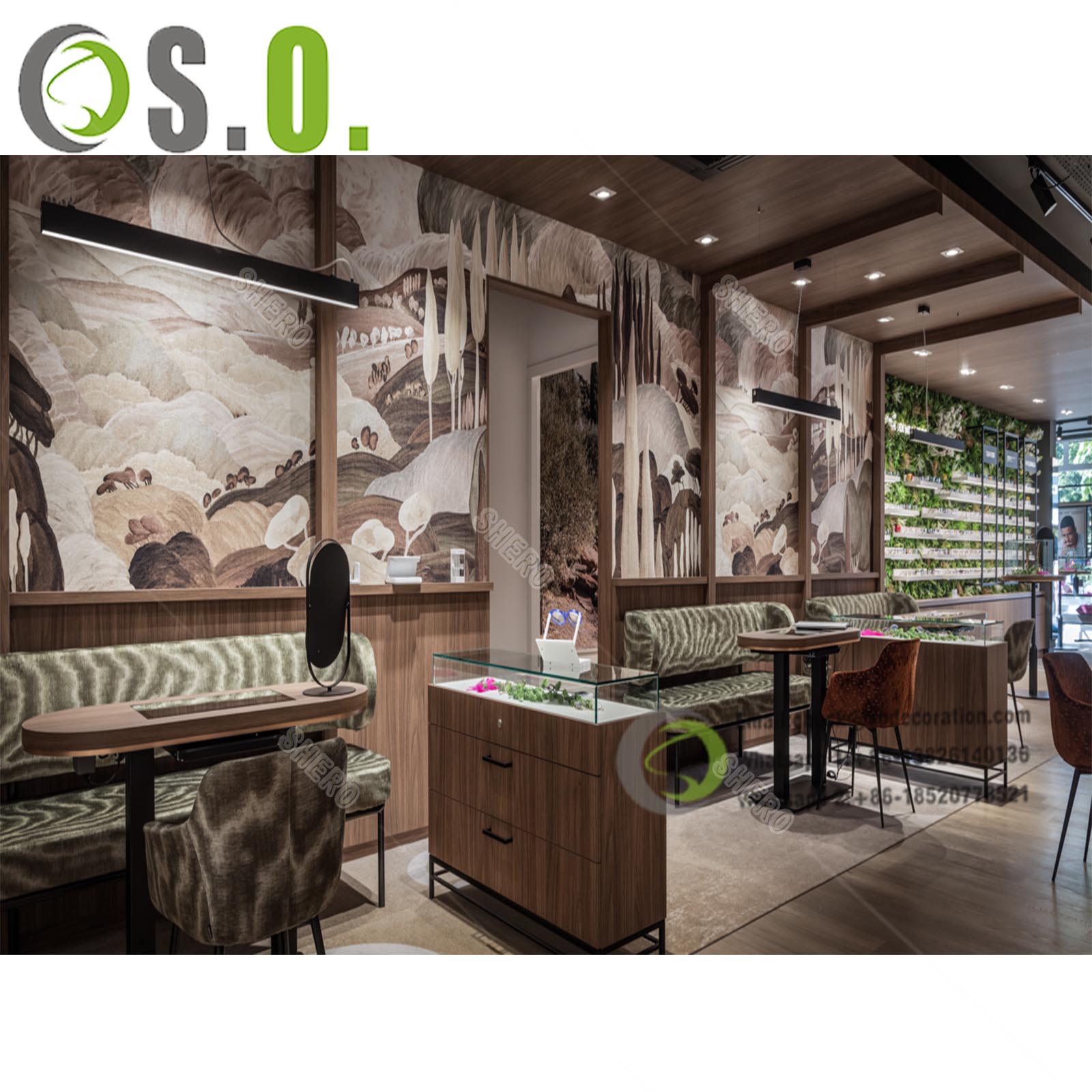 High-End Optical & Gemstone Eyewear Exhibition Cabinet