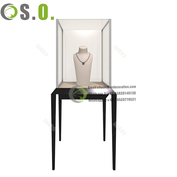 Fashion Lingtong Glass Display Showcase Cabinet For Store and Museum