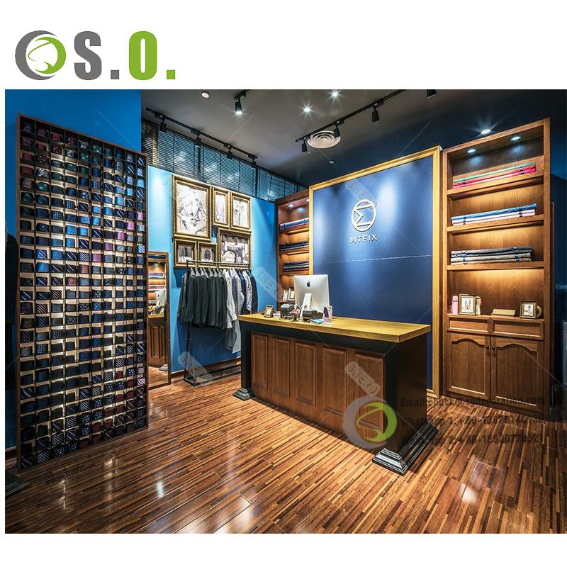 Luxury clothing store equipment/wall mounted clothes hanger rack/clothes shop decoration for clothes shop