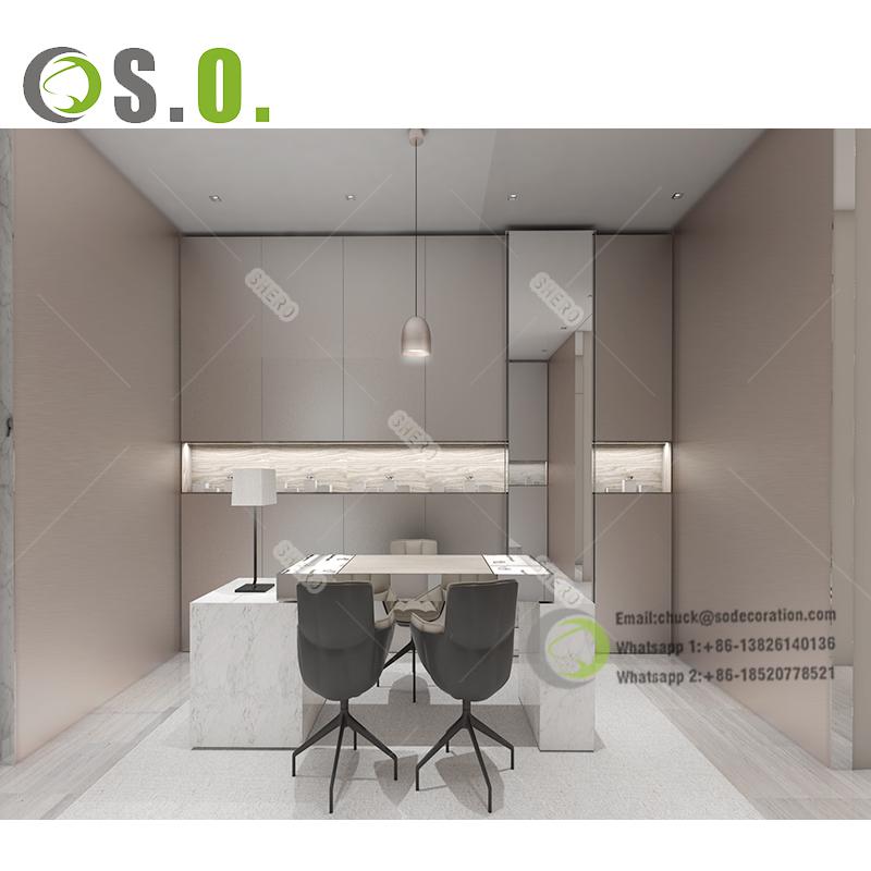 latest version jewelry showcase Jewellery Shop Furniture Design for mall jewelry stores customization