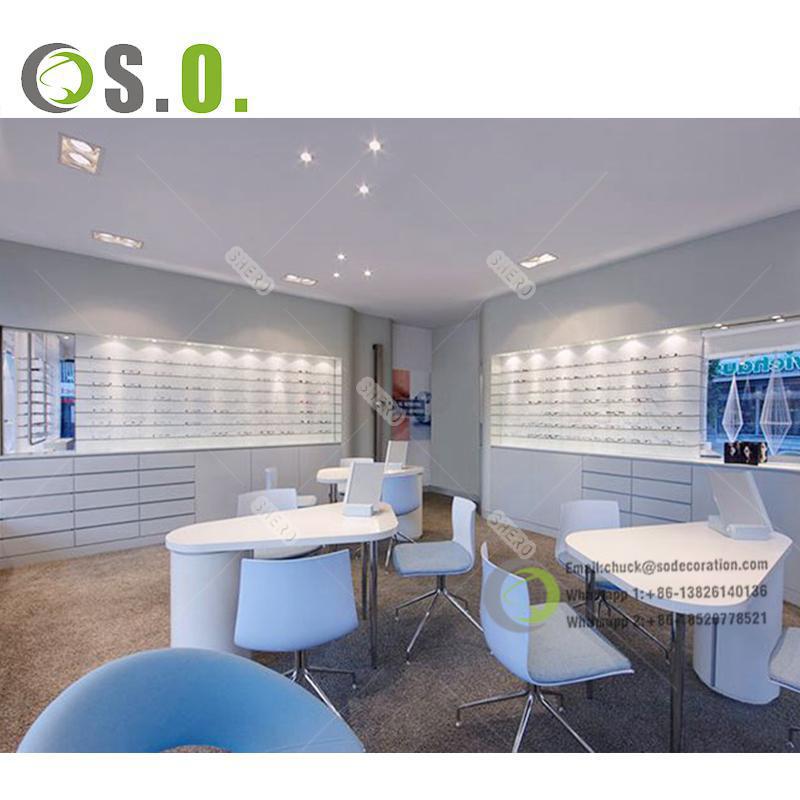 Eyewear Shop Furniture Decoration Wooden Eyeglasses Display Rack