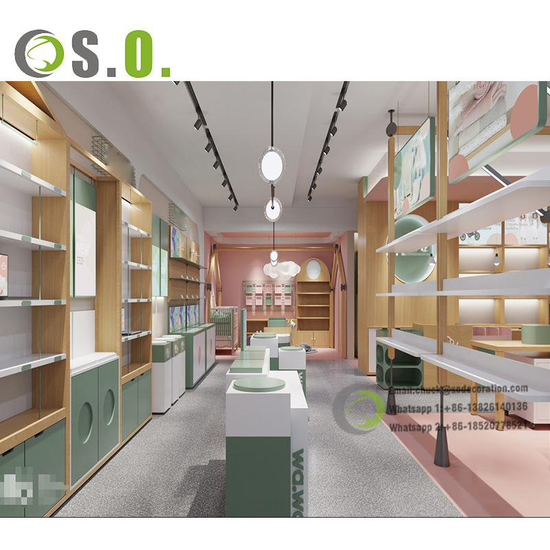 Kids Clothes Shop Decoration Baby Clothes Shop Showcase