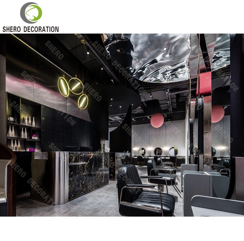 Barber Shop Interior Design High Quality Barber Shop Station Customization Salon Furniture