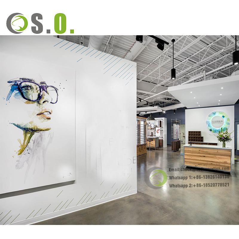 Simple Wall-Mount Sunglasses Display Eyewear Showcase