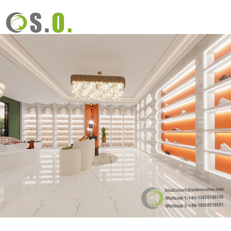 Modern design Shoe Shop Display Showroom Design - High Jewelry Boutique Interior