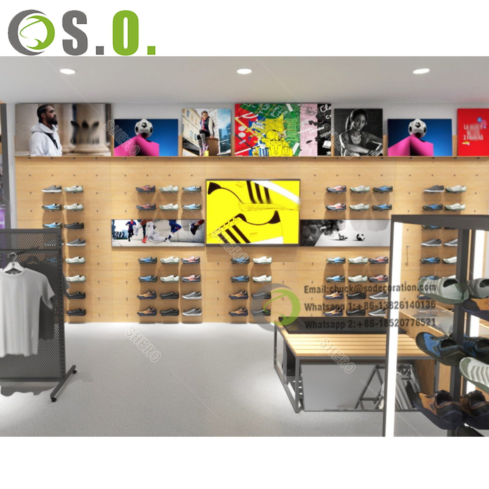 Wholesale Retail Interior Garment Shop Clothing Display Rack