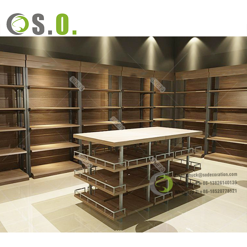 Customized convenience store grocery display rack grocery store layout