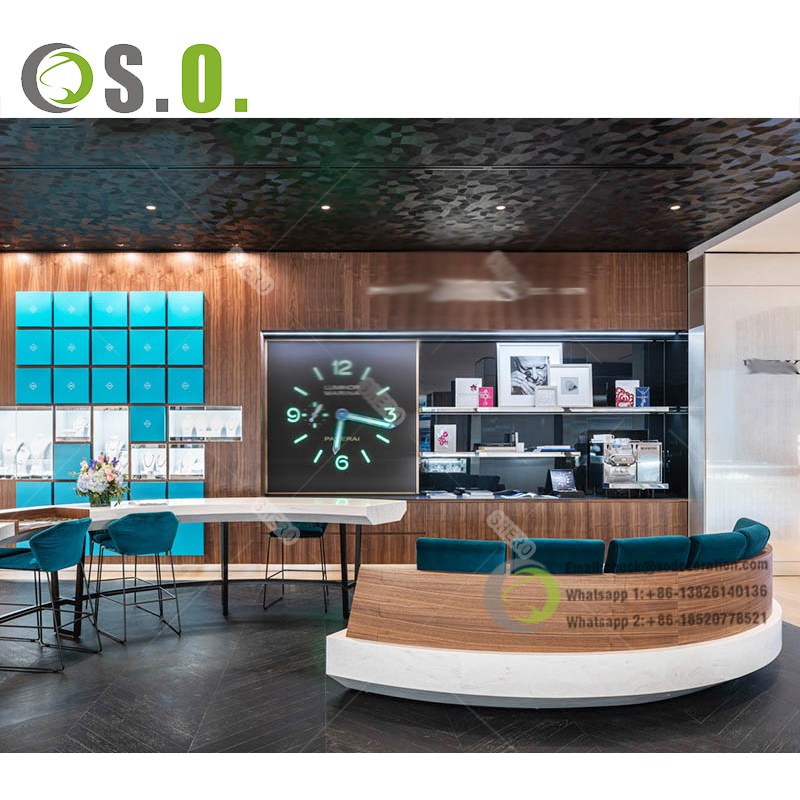 Custom Modern Watch & High-Jewelry Gallery Wall Unit
